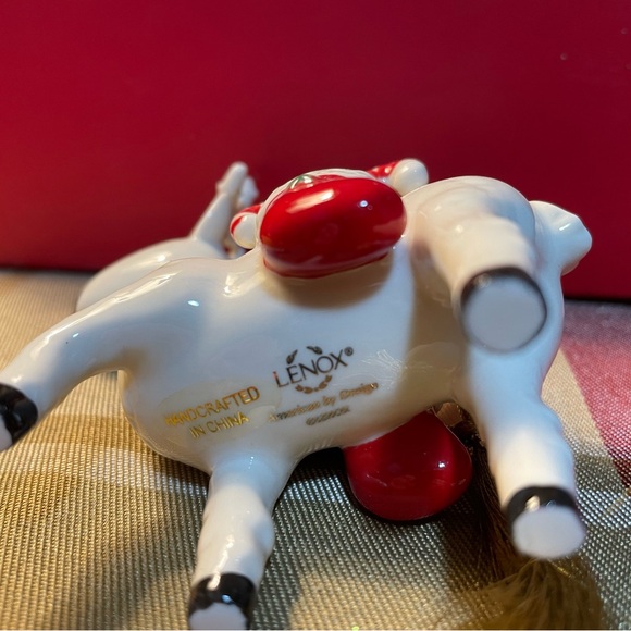 Lenox Festive Friends Reindeer Christmas Porcelain Ornament - Picture 6 of 7